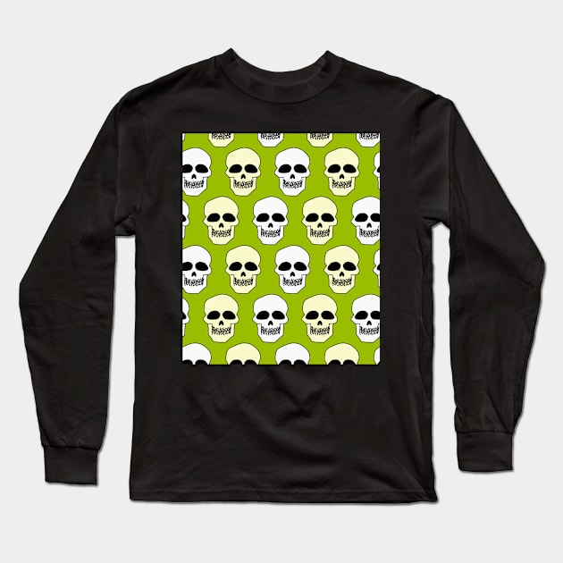 Skull pattern Long Sleeve T-Shirt by cocodes